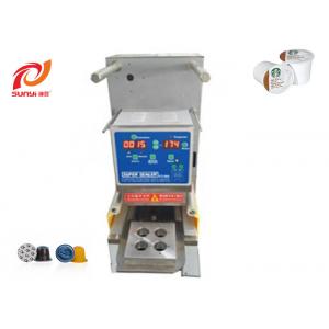 China Semi Automatic Manual Capsule Lidding Machine Nespresso Kcup Capsule Sealing Machine supplier