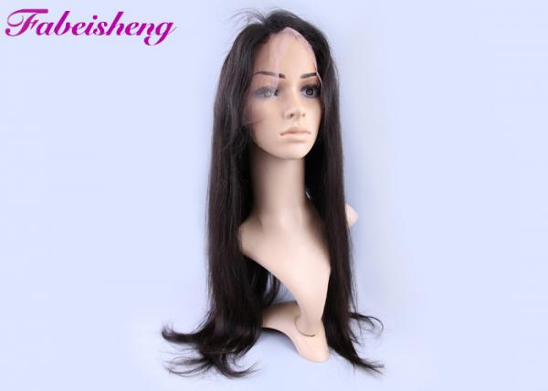 Unprocessed Virgin Human Hair Lace Front Wigs Double Weaving