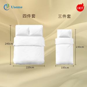 Filled Cotton Hotel Disposable Products Rectangular Disposable Bedding For Travel