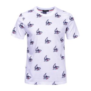 Fashion Summer Casual Stylish Mens T Shirts Custom Printed Round Neck