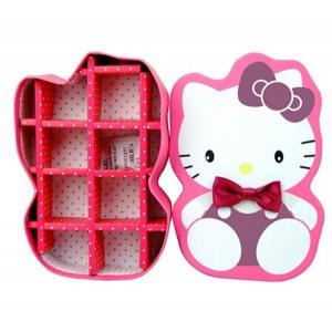 Cute Cartoon Character Rigid Chocolate Box 8 Grids  Pink And White