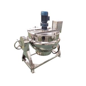 China Lowest Price 500 Liter Industrial Tilting Fudge Making Steam Jacketed Cooking Kettle supplier