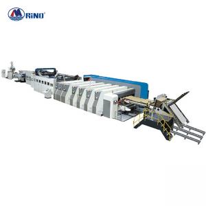 Fixed Carton Flexo Printing Machine Slotting Die Cutting For Paste Box Linkage