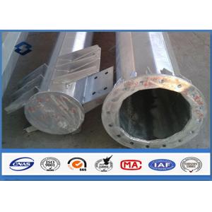 110kv Galvanized Electrical Steel Tubular Pole Self Supporting With Electric Accessories