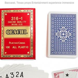 China QEACHI Plastic Playing Cards With Invisible Ink Bar-Codes Markings For Poker Analyzer Scanner supplier