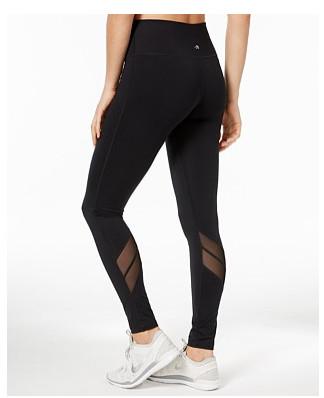 Women Yoga Pants Quick Dry pockets mesh Splice Stripe Waist Elastic Sexy stretch