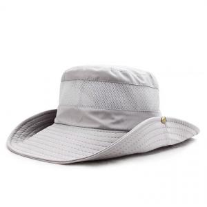 China Waterproof UV Protection Outdoor Bucket Hats Wide Brim Boonie Bucket Hats supplier
