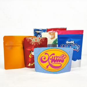 Child Proof Mylar weed Bags Stand Up Food Pouch Digital Printing Bags