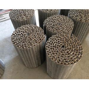 China Heat Resistant Wire Mesh Belt Flexible Knuckled Selvedge For Food Processing wholesale