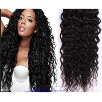 China Double Knots Soft Real Brazilian Curly Human Hair Extensions Weft For Dream Girl on sale