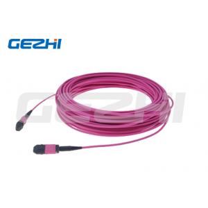 FTTH Product Multiple Mode MPO OM4 Patch Cable length can be customized Insertion Loss