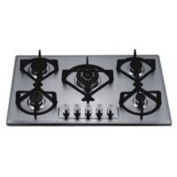 China 5 Burner Gas Cooker Hob , Five Burner Gas Hob With Flame Failure Safety Device on sale