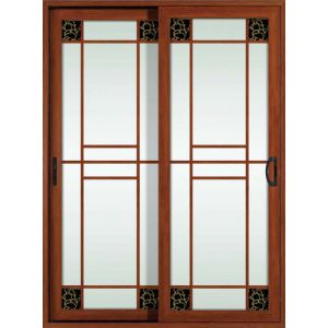 o pó da espessura do perfil de 1.6mm revestiu as portas de vidro de deslizamento de alumínio com a rede de mosquito