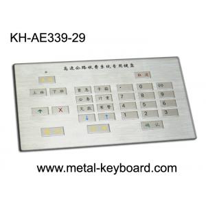 China Clavier industriel rocailleux adapté aux besoins du client en métal pour le kiosque de remplissage avec 29 clés supplier