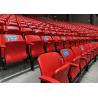 China Fire Retardant Football Stadium Seats Plastic With Automatically Folding Seat Base wholesale