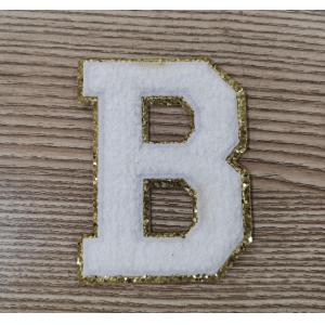 Towel Embroidered Letter Patches Heat Transfer Labels For Clothes