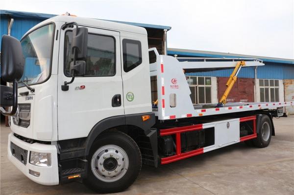 High Efficiency Wrecker Tow Truck Vehicle Chile Dongfeng 8tons Flatbed Wrecker