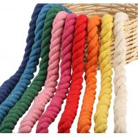 China DIY Colored Cotton Macrame Cord 20mm Colored Cotton Rope For Crafts on sale