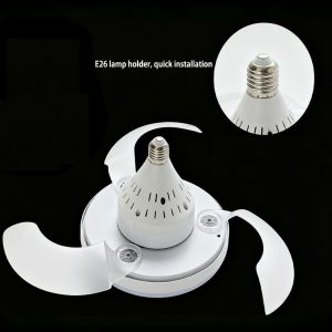 LED Ceiling Fan Light with 3000LM Lumen Flux 50000 hrs Life Span and 3 Wind Speeds for Bedroom Living Room Kitchen