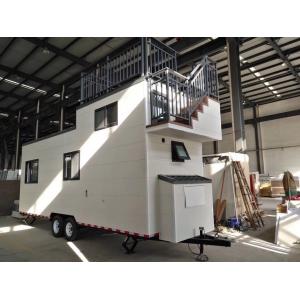 China Light Steel Trailer Tiny Homes / Cabin Hotel Unit / Modular House On Wheels supplier