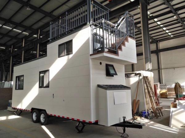 Light Steel Trailer Tiny Homes / Cabin Hotel Unit / Modular House On Wheels