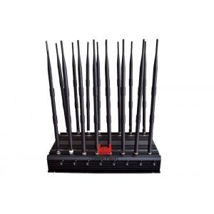 China 16 Band Lojack 173MHz Cell Signal Jammer Heat Sink Case Multi Purpose supplier