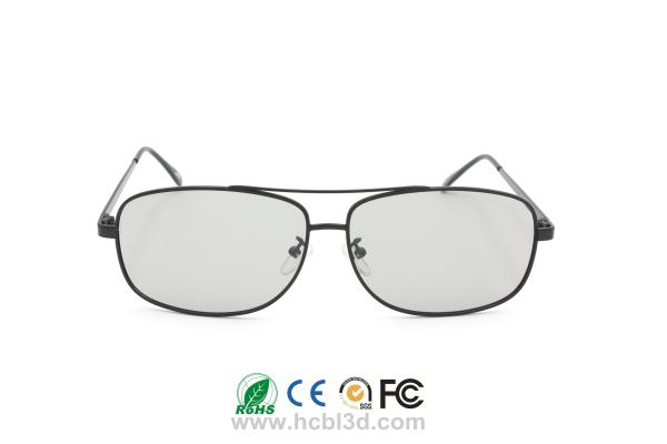 3D Glasses Premium metal frame Black Panther Circular Polarized lens