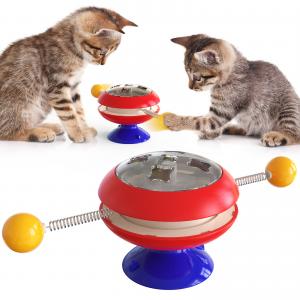 Cat Interactive Pet Toys Gyro Turntable Catnip Ball ABS OEM