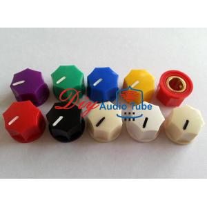 China Botões ajustados brancos plásticos do ponteiro da função de controle do botão D15mm H10mm do volume do ampère da guitarra supplier