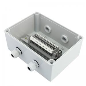 China Cable Distribution Junction Box 200*150*100mm Waterproof with Din Rail Terminal Blocks supplier