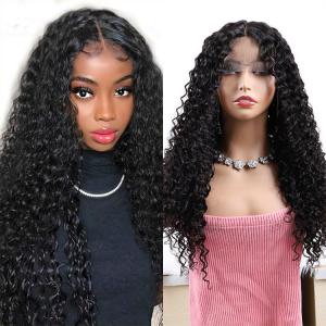 T Part Curly Lace Front Wigs Human Hair Wigs