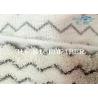 White Color W Shaped Jacquard Microfiber Fabric Twist Pile Fabric Flat Refill