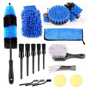 18 PCS Auto Detailing Brushes Car Wash Brush Kit For Cleaning Auto Wheels