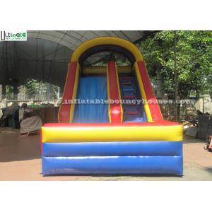 China Outdoor Inflatable Dry Slide For Kids , Inflatable Pool Slides for Water Park supplier