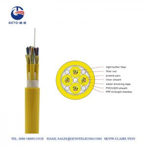 China All Dielectric Micro Tube Building Vertical G652D Fiber Optic Wire supplier