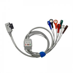 North East 7 Lead Holter Cables With Snap End 0.9m TPU Jacket