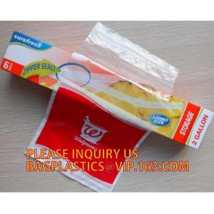 China Personalize o saco feito sob encomenda Ziplock poli claro plástico Resealable do fechamento do fecho de correr de Baggies, zíper plástico do slider do PVC do PPE do CPE do HDPE do LDPE supplier