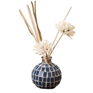 China Luxury Glass Tiles Home Fragrance Reed Diffuser Plant Essential Oils For Gift supplier
