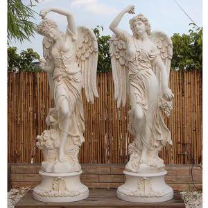 China Outdoor Garden Decoration Lady Marble Stone Sculpture Life Size supplier