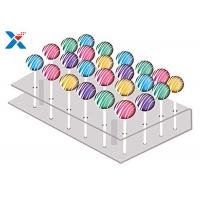 China 21 Holes Clear Acrylic Cake Pop Stand , Transparent Acrylic Lollipop Stand on sale