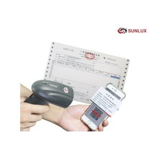 China Tipo Handheld preto operação fácil do sensor da imagem do CMOS do varredor do código de barras de SUNLUX supplier