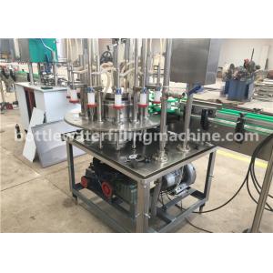 China Canned Juice / Vodka / Milk Beverage Filling Machine For Small Beverage Canning Line supplier