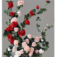 China Decorative Climbing Artificial Rose Vine For Ceiling Walls Fences ODM on sale