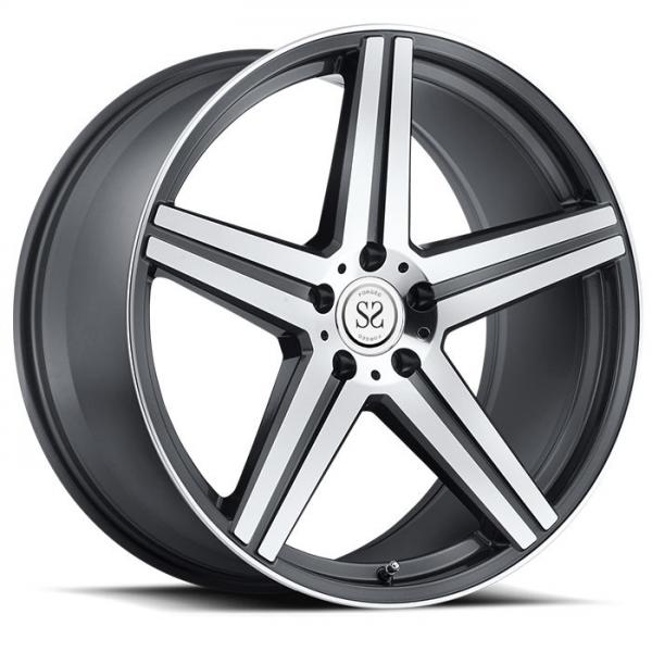 5*114.3 gray machine face customs 1 piece forged alloy wheel rim for Lexus