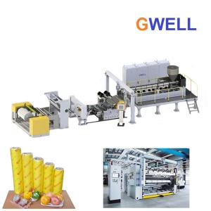 China Pvc PVDC Cling Cast Film Extrusion Line Heat Cold Resistance supplier