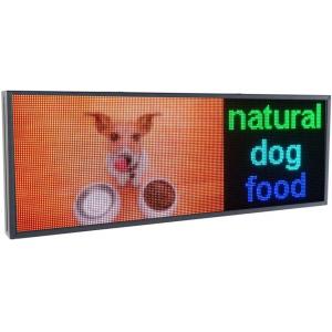 Graphics Text Showing Outdoor LED Window Signs Digital P5 RGB
