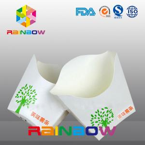 China Customized Disposable Take Away Flat Bottom Paper French Fry Packaging Box supplier