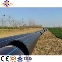 China HDPE Plastic Single Screw PE Extruder Machine Polyethylene Gas Pipe on sale