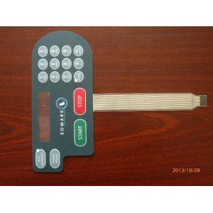 China Waterproof PC Embossed Tactile Membrane Switch Panel For Air Conditioner supplier