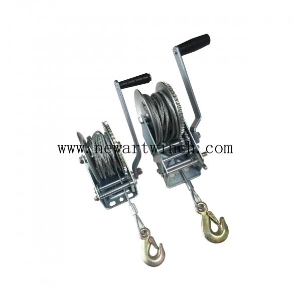 2500lbs & 1000lbs Zinc Plated Heavy Duty Hand Winch, Manual Winches For Sale